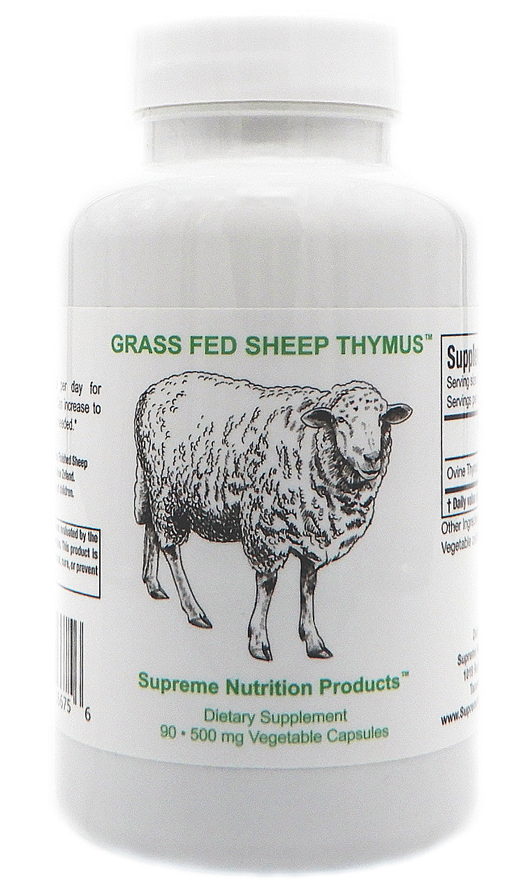 Grass Fed Sheep Thymus bottle