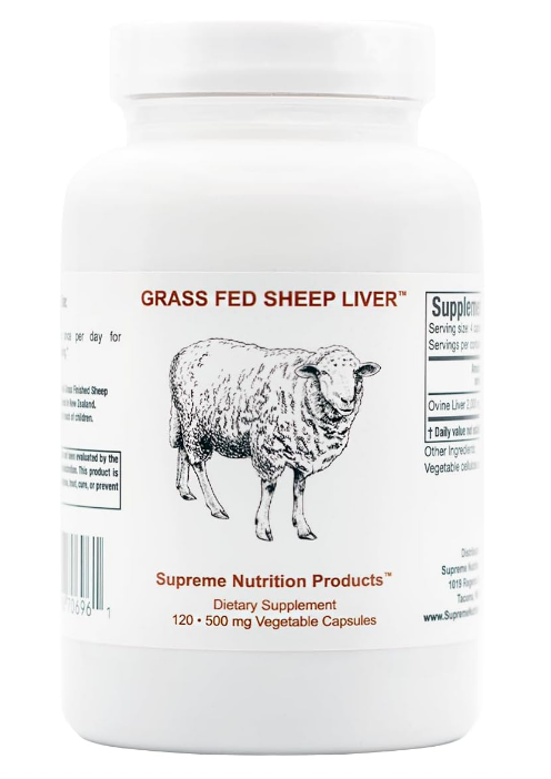 Grass Fed Sheep Liver bottle