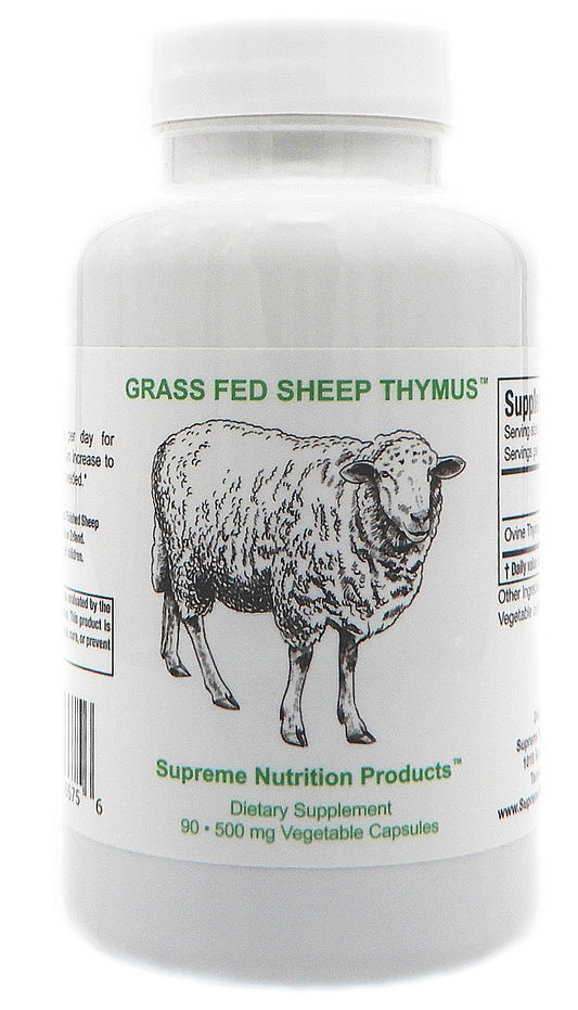 Grass Fed Sheep Thymus bottle